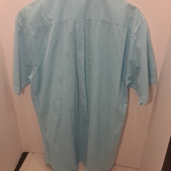 PETER MILLAR LIGHT BLUE BUTTON UP SHIRT Cotton/SILK Blend - Picture 4 of 16